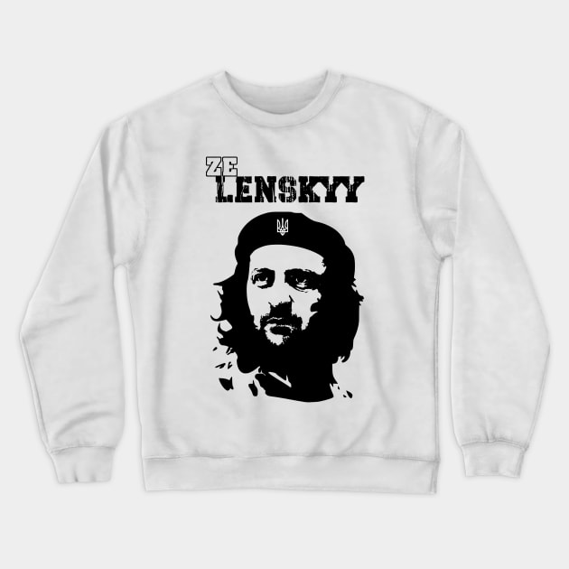 Zelenskyy Ukrainian President Support Ukraine Crewneck Sweatshirt by Ukraine Prints